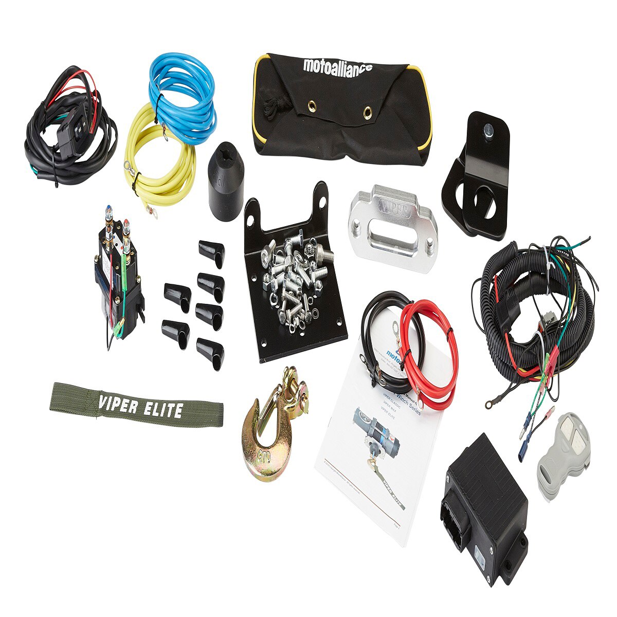 VIPER Elite 3500 ATV/UTV Winch - 40ft BLACK Rope