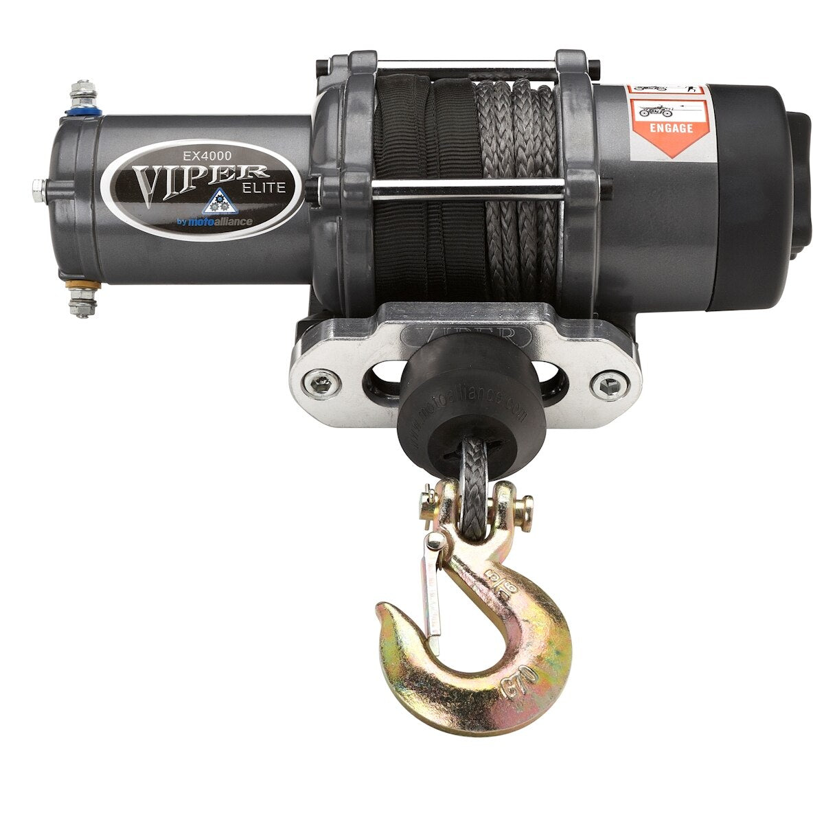VIPER Elite 4000 ATV/UTV Winch - 40ft BLACK Rope