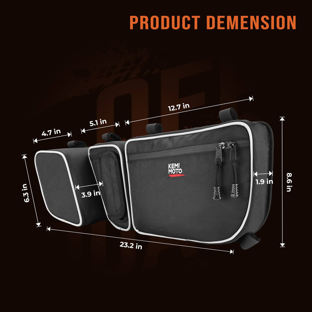 Front & Center & Rear Storage Bags for Can-Am Maverick X3 – fits Can-Am Maverick X3 2-Seat (view 5)