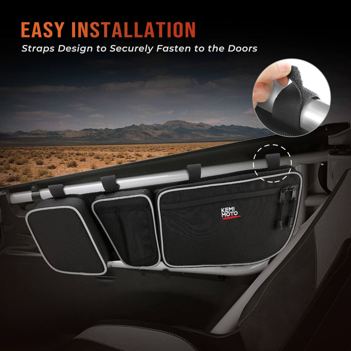 Front Door Storage Bags & Spare Tire Mount for Can-Am Maverick X3/MAX