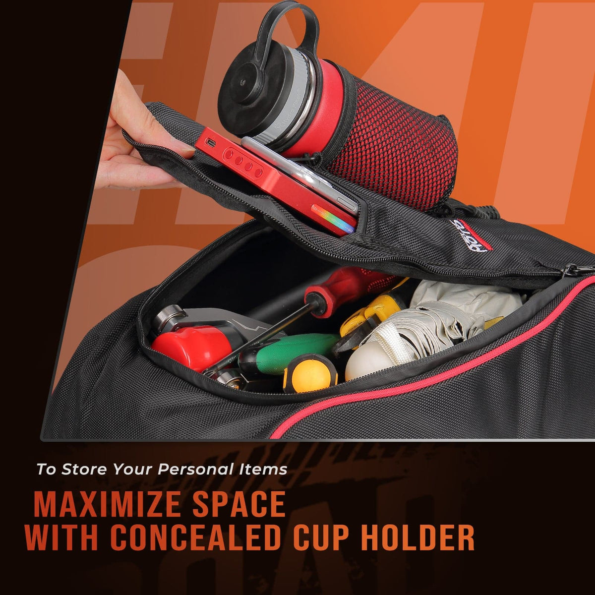 Heavy Duty Belts & Center Storage Bag For Can-Am Maverick X3