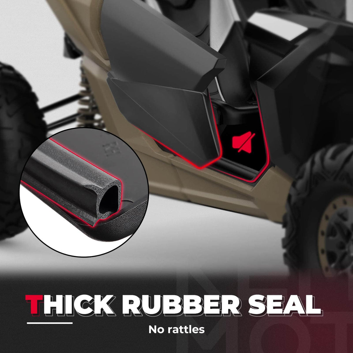 Front Lower Door Inserts & Mud Fender Flares for Can-Am Maverick X3