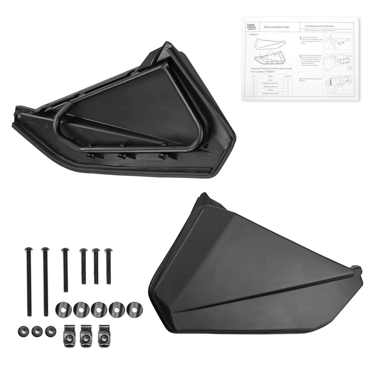 Front Lower Doors & Nerf Bars For Can-Am Maverick X3 – fits Can-Am Maverick X3 2-Seat (view 8)