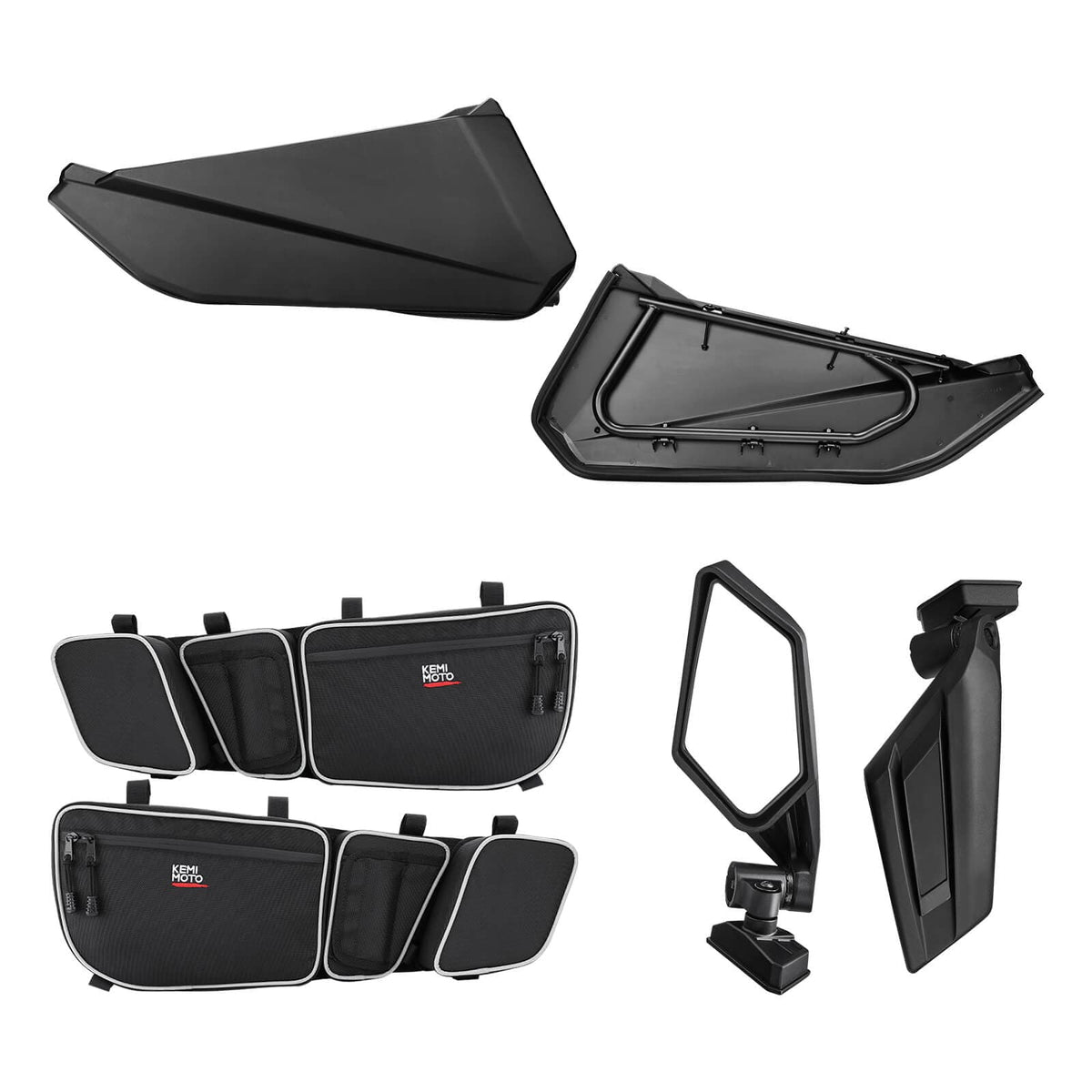 Door/ Door Bags / Rear Side Mirror Combo For Can Am Maverick X3 / Max Turbo R