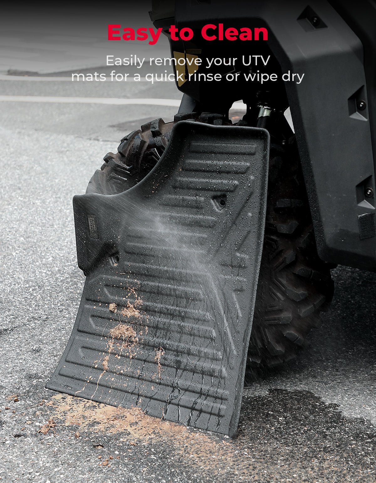 4PCS TPE Floor Mats Anti-Slip for Can-Am Defender Max HD7|8|9|10 – fits Can-Am Defender MAX HD9 (view 8)