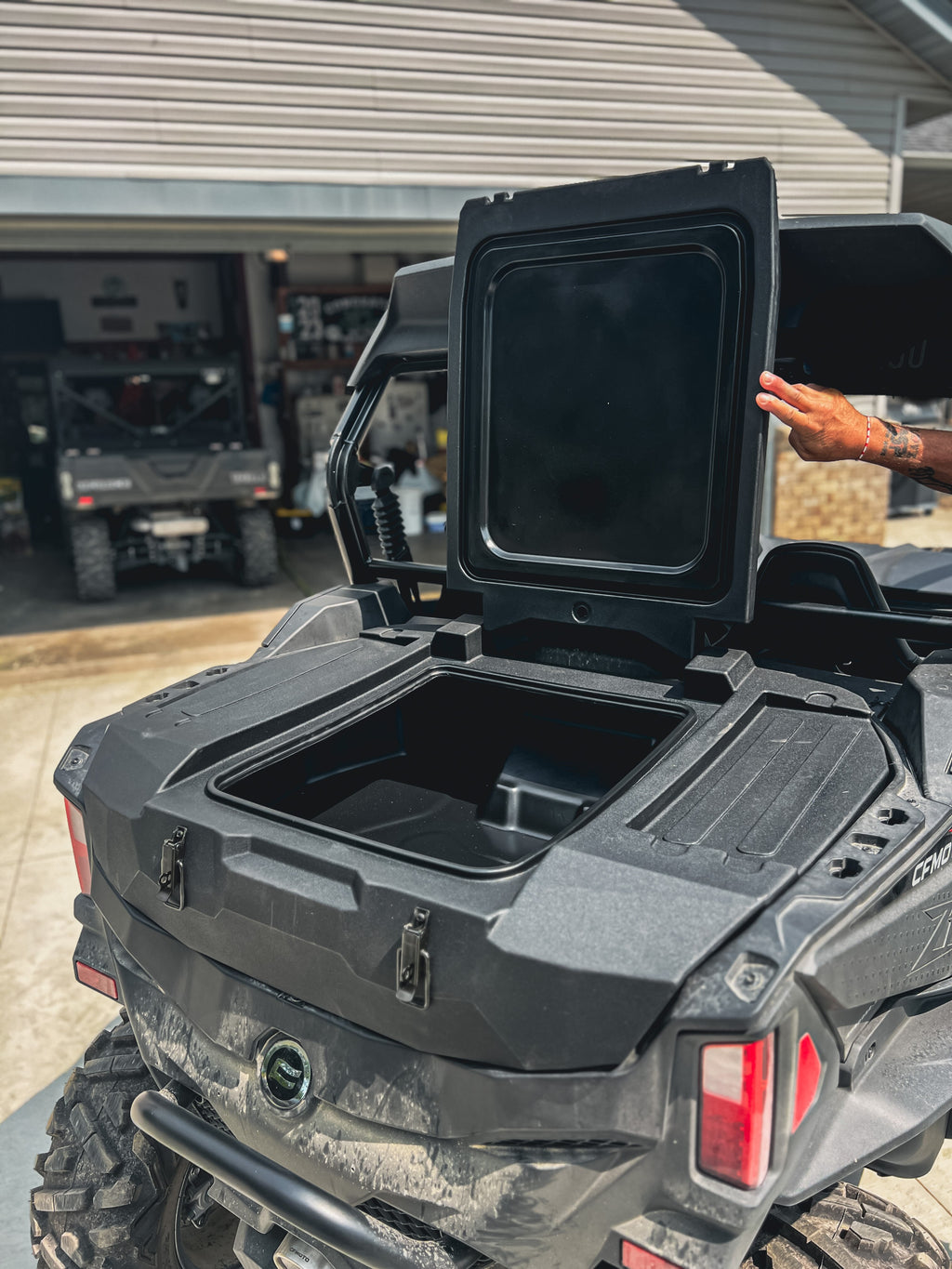 HIGHLANDS Custom Rear UTV Cargo Box for 2023-2026 CF Moto Z-Force 800 Trail & 950 Sport/Trail