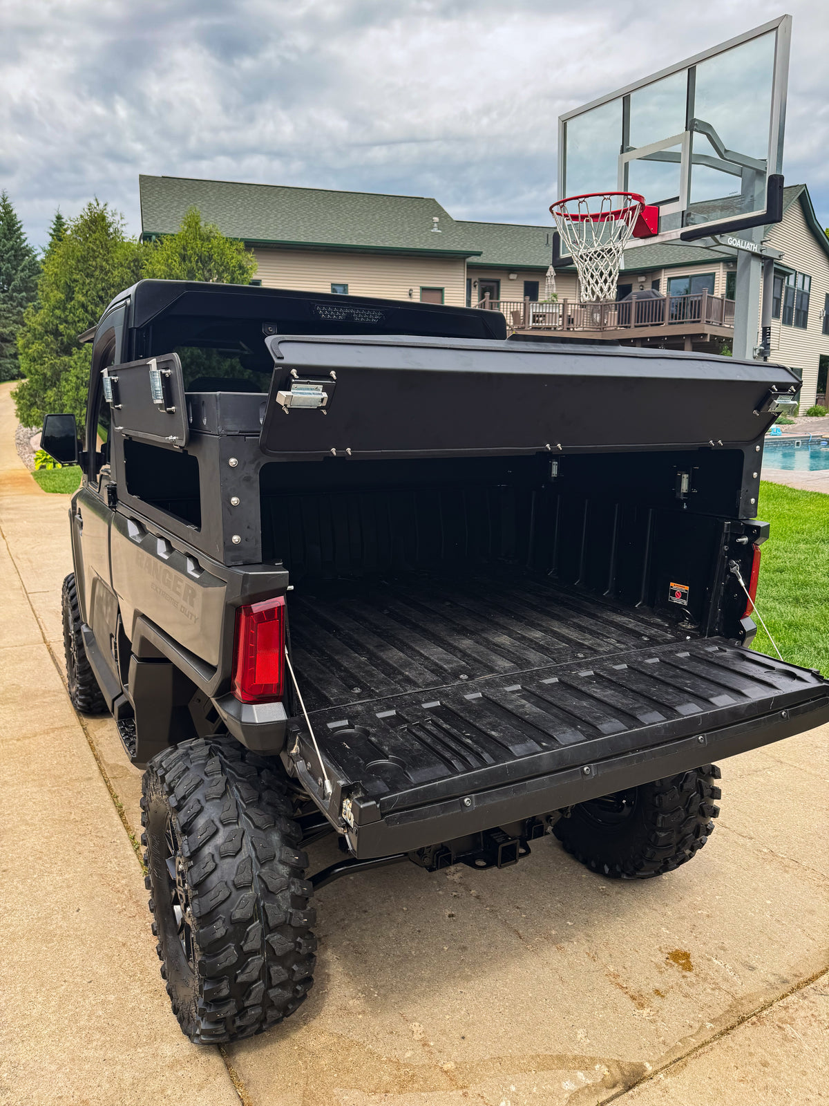 HIGHLANDS Cargo METAL UTV Rear Bed Cover for Polaris Ranger 1500