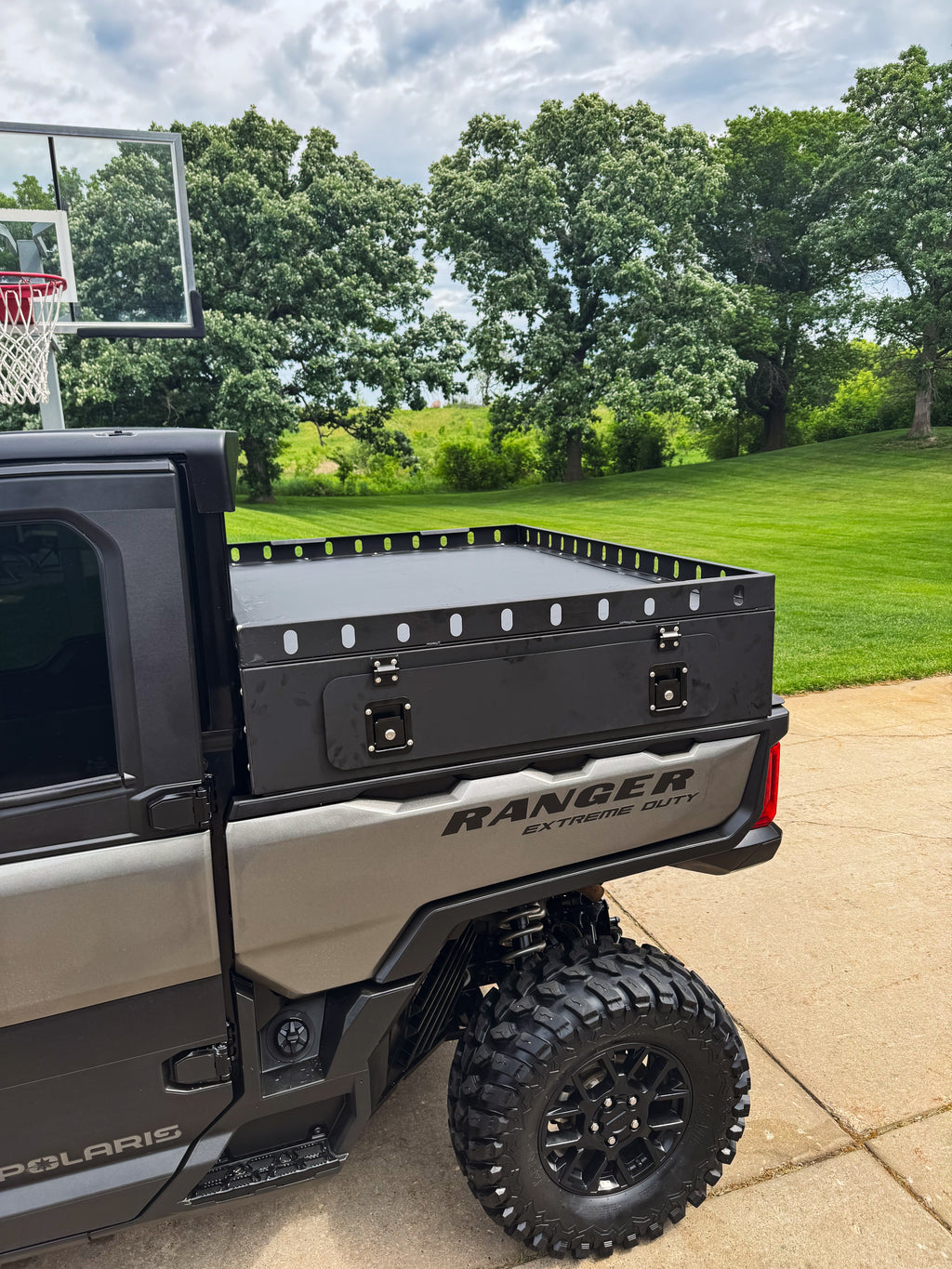 HIGHLANDS Cargo METAL UTV Rear Bed Cover for Polaris Ranger 1500