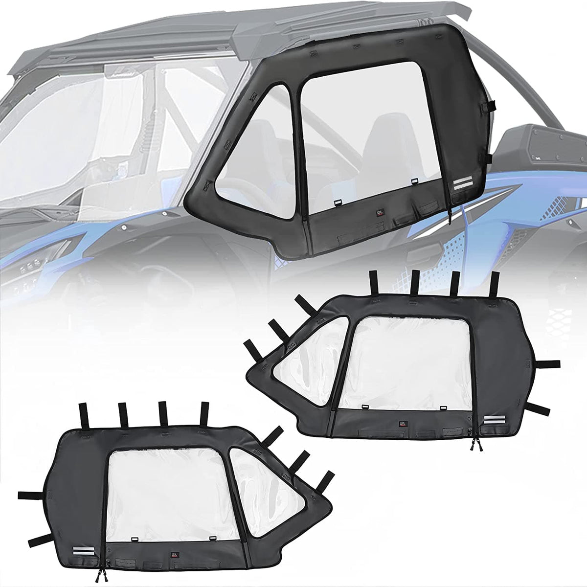 Soft Cab Enclosures Upper Doors for Kawasaki Teryx KRX 1000 – fits Kawasaki Teryx 800