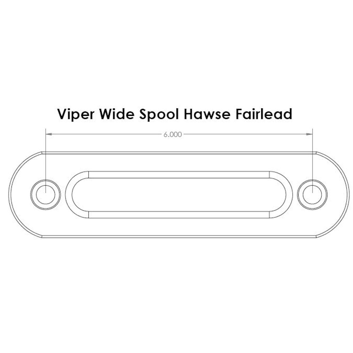 VIPER ATV/UTV Aluminum Hawse Fairlead - Wide Spool