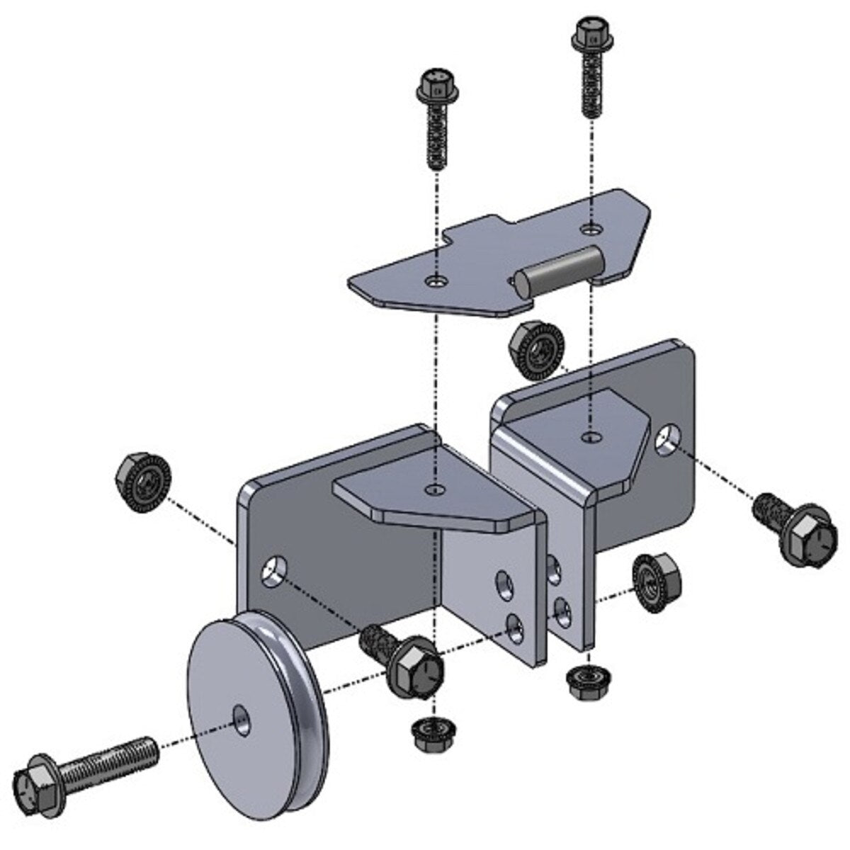 DENALI PLOWS® Plow Pulley Fairlead Kit for ATV/UTV Winches with 3" x 6" Wide-Spool Bolt Patterns