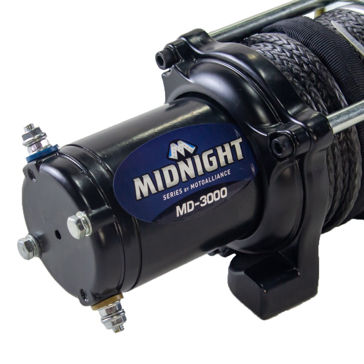 VIPER MIDNIGHT 3000lb Winch: Black Synthetic Cable