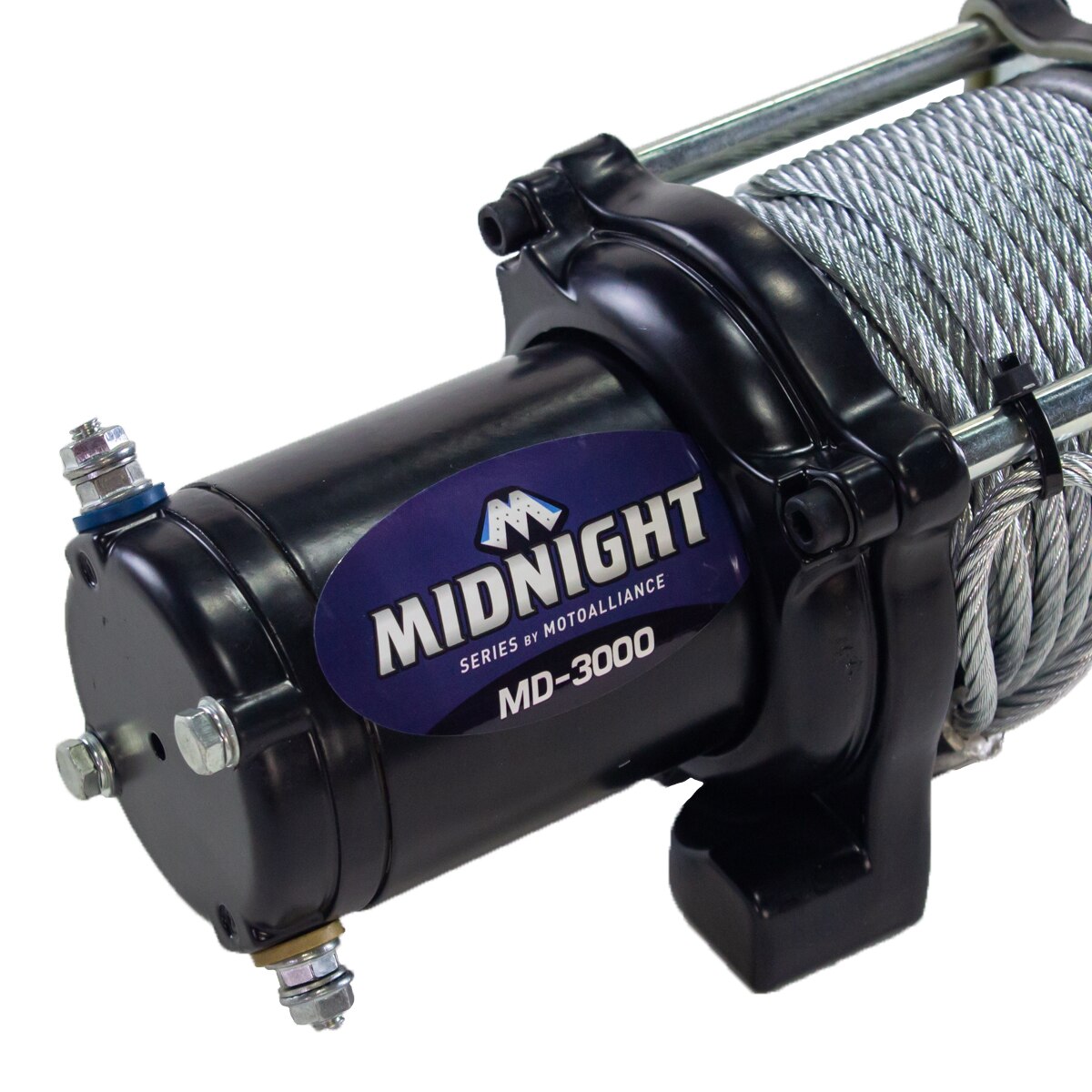 VIPER MIDNIGHT 3000lb Winch: Steel Cable