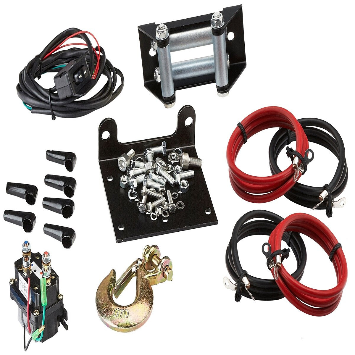 VIPER MIDNIGHT 4500lb Winch: Black Synthetic Cable