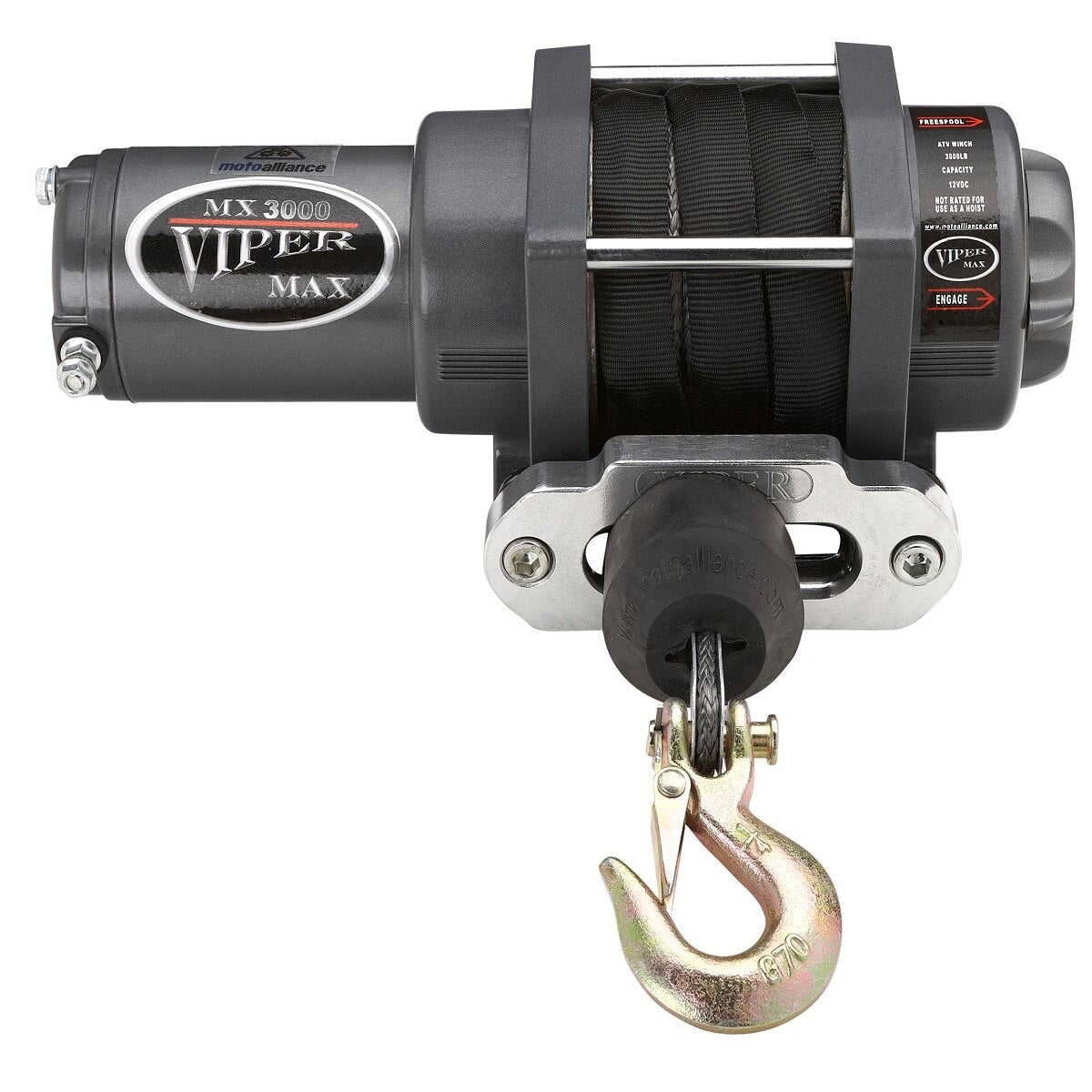 MLS OEM - Max 3000 winch w/dash switch