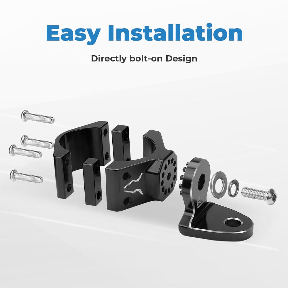 UTV Flag Mount, Whip Light Mount for 1.75 to 2 inch Roll Bar