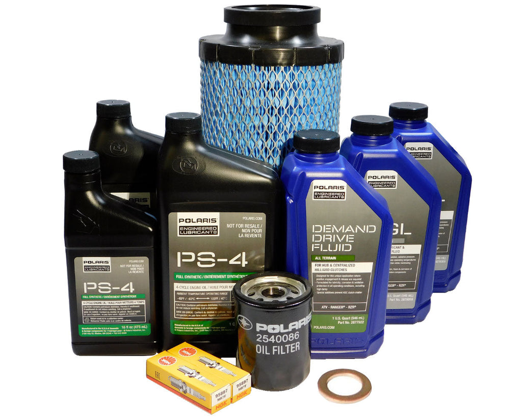 2018-2021 Polaris RZR RS1 EPS OEM 5W-50 Full Synthetic Oil Change Kit POL53