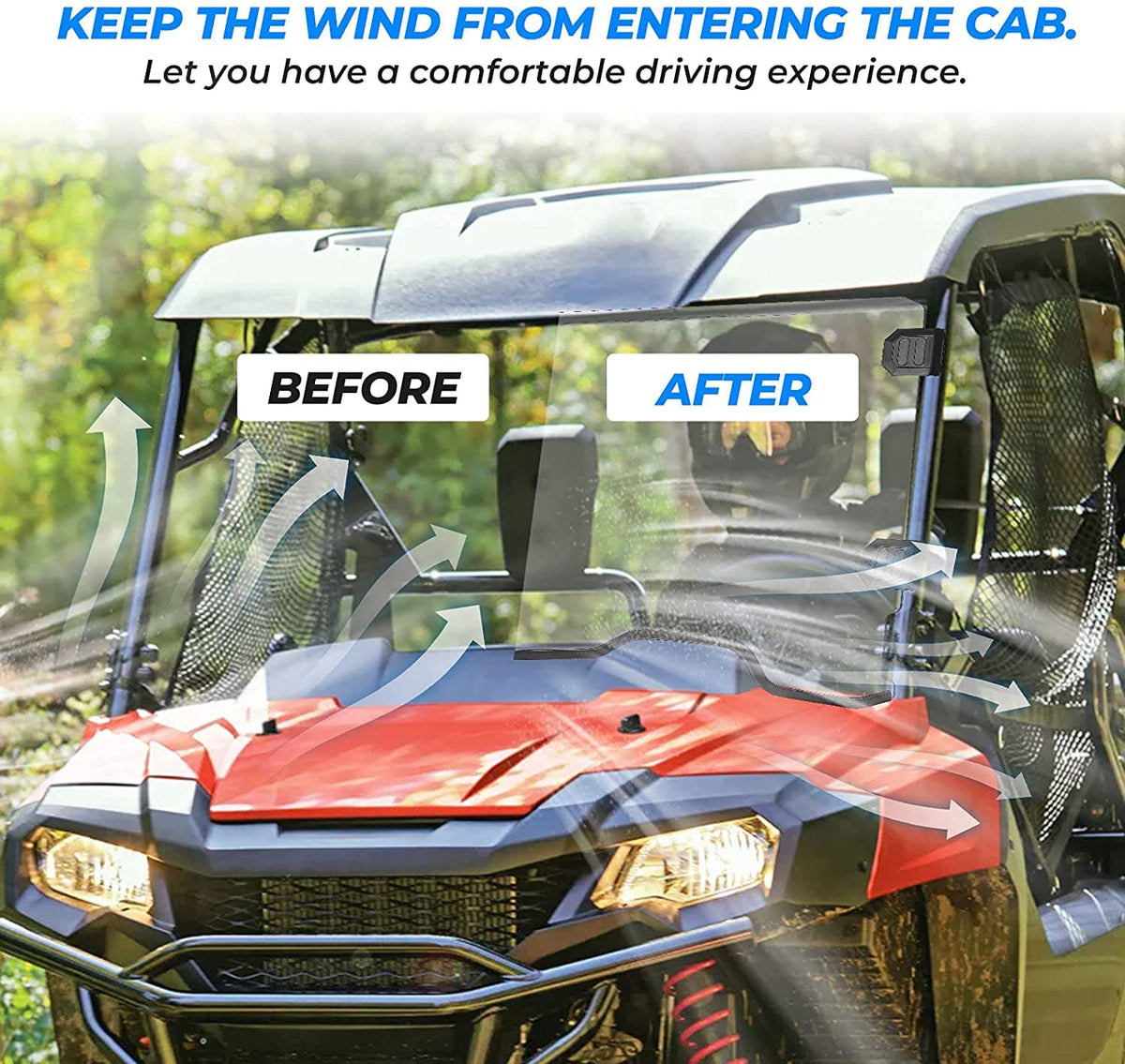 Front Windshield Polycarbonate for Pioneer 700/ 700-4 (2014-2026)