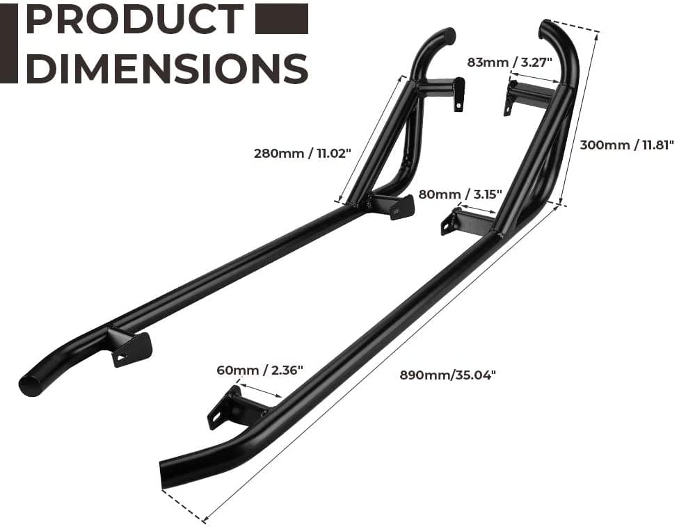 Nerf Bars Rock Sliders For Polaris RZR XP 1000/ XP Turbo