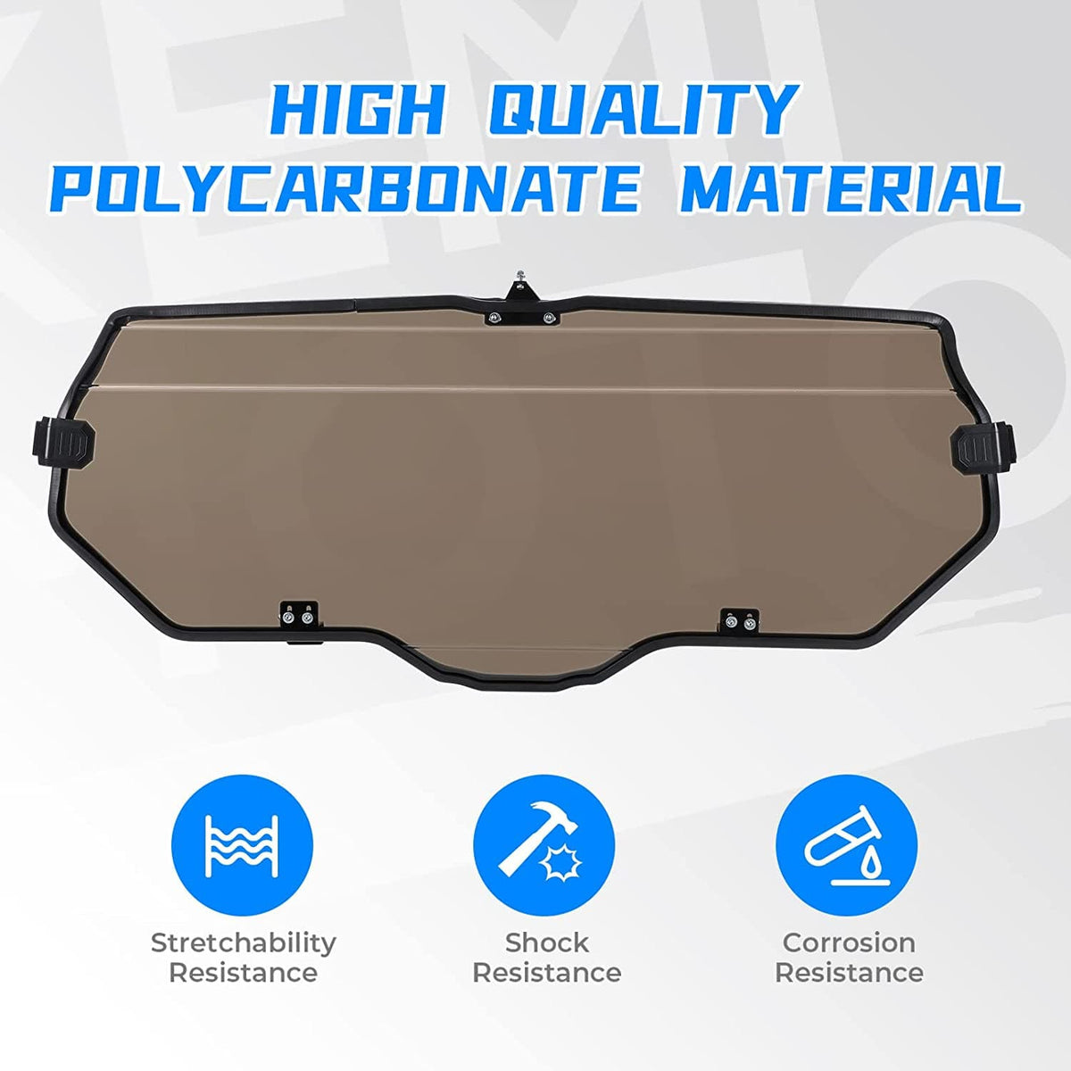 Rear Windshield of High Light Transmittance for Talon 1000X 1000R – fits Honda Talon 1000R (view 3)