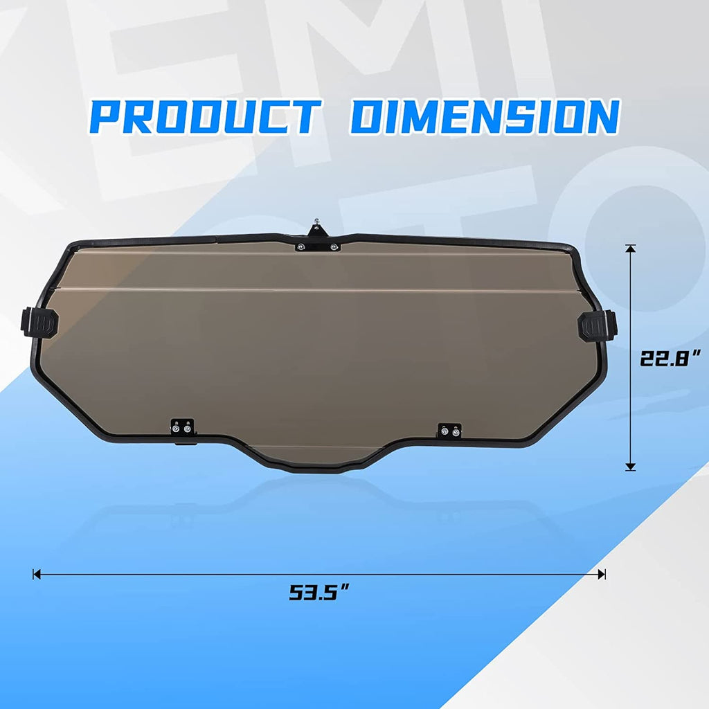 Rear Windshield of High Light Transmittance for Talon 1000X 1000R – fits Honda Talon 1000R (view 5)