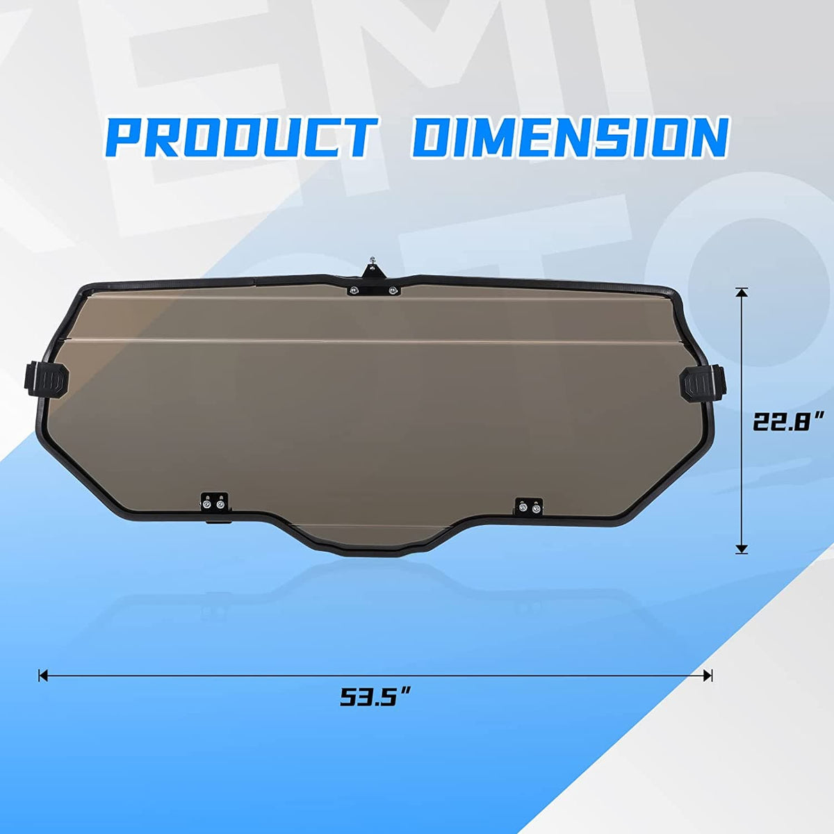 Rear Windshield of High Light Transmittance for Talon 1000X 1000R – fits Honda Talon 1000R (view 5)
