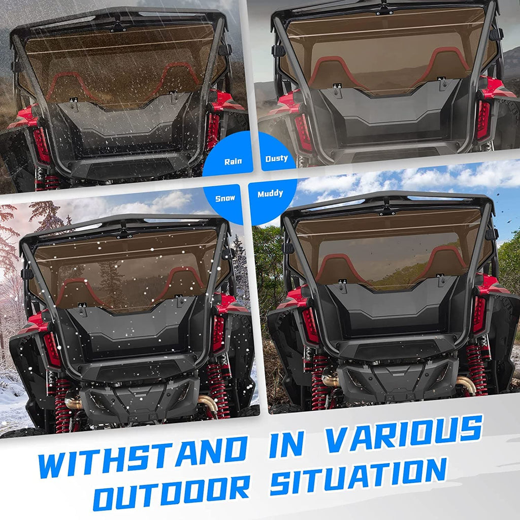 Rear Windshield of High Light Transmittance for Talon 1000X 1000R – fits Honda Talon 1000X (view 6)