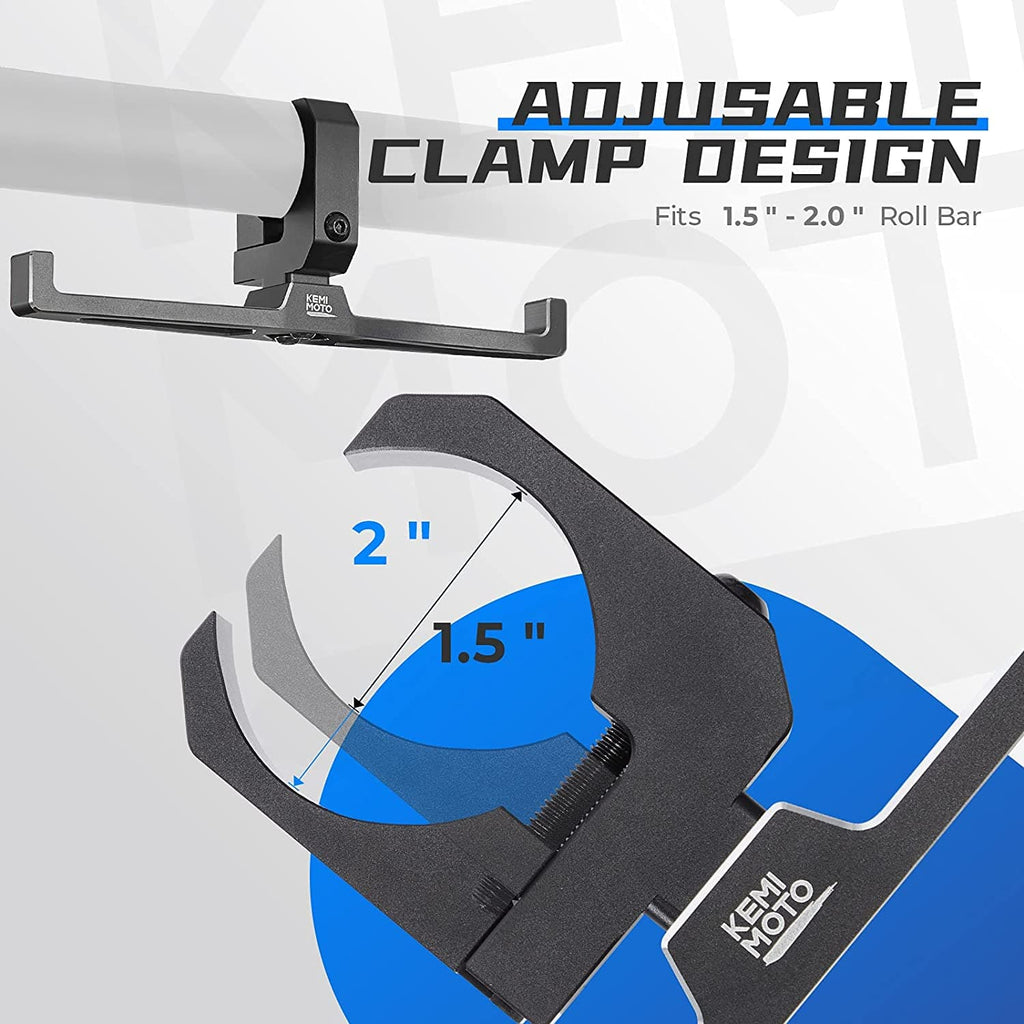 UTV Headset Hanger Helmet For 1.5"-2" Roll Cage