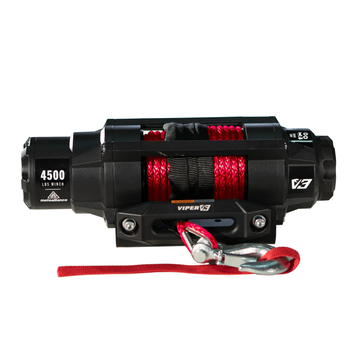 VIPER V3 4500 LB Wide Spool UTV Winch w/Red Rope