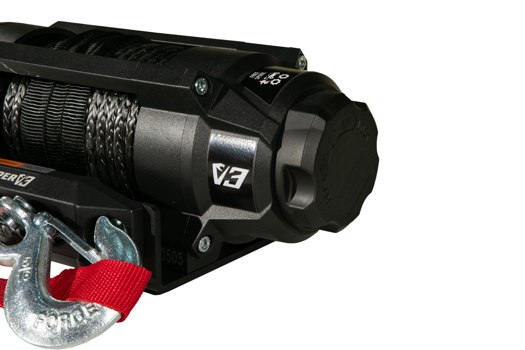 VIPER V3 6000 LB Wide Spool UTV Winch w/ Black Rope