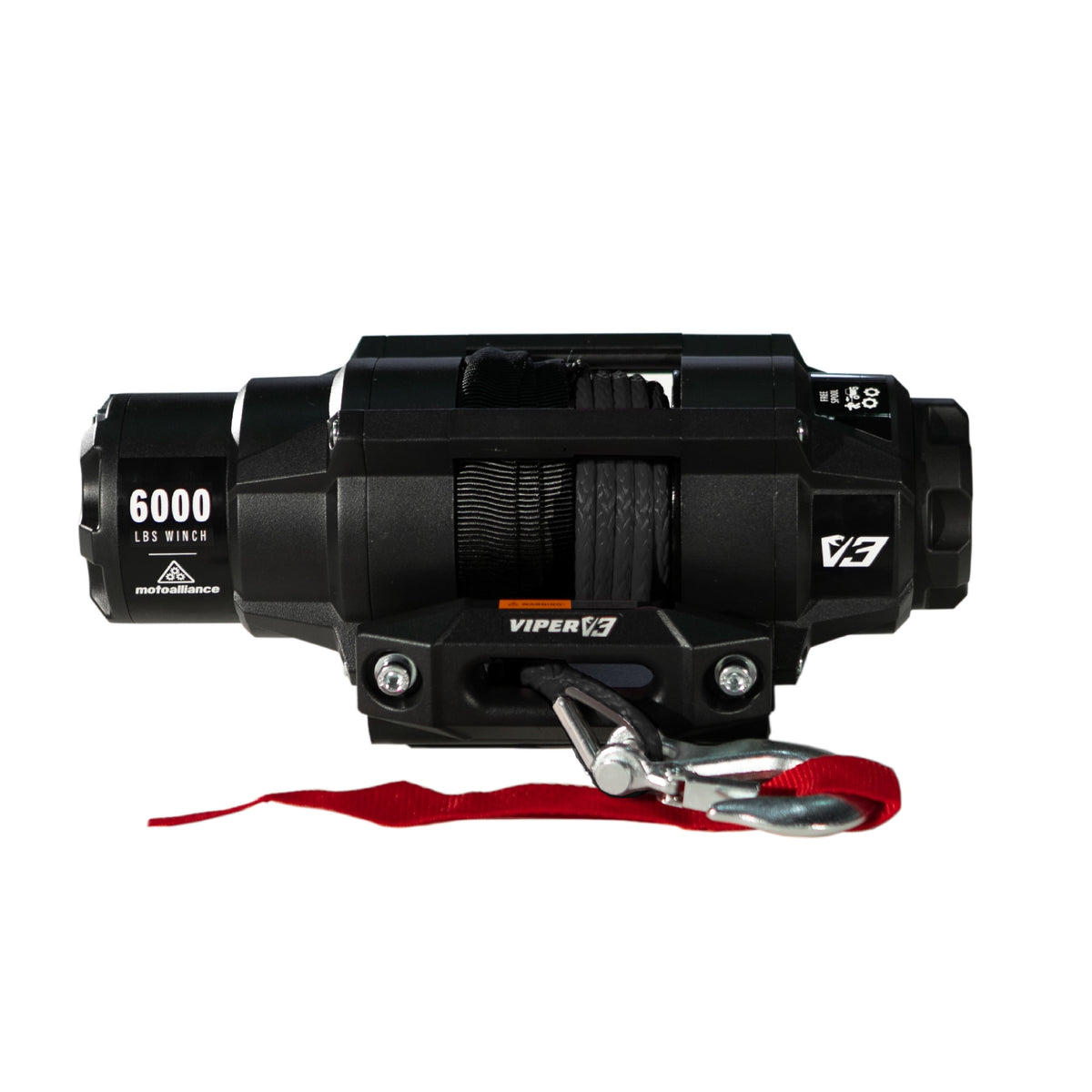 VIPER V3 6000lb Standard Spool Winch w/ Black Rope