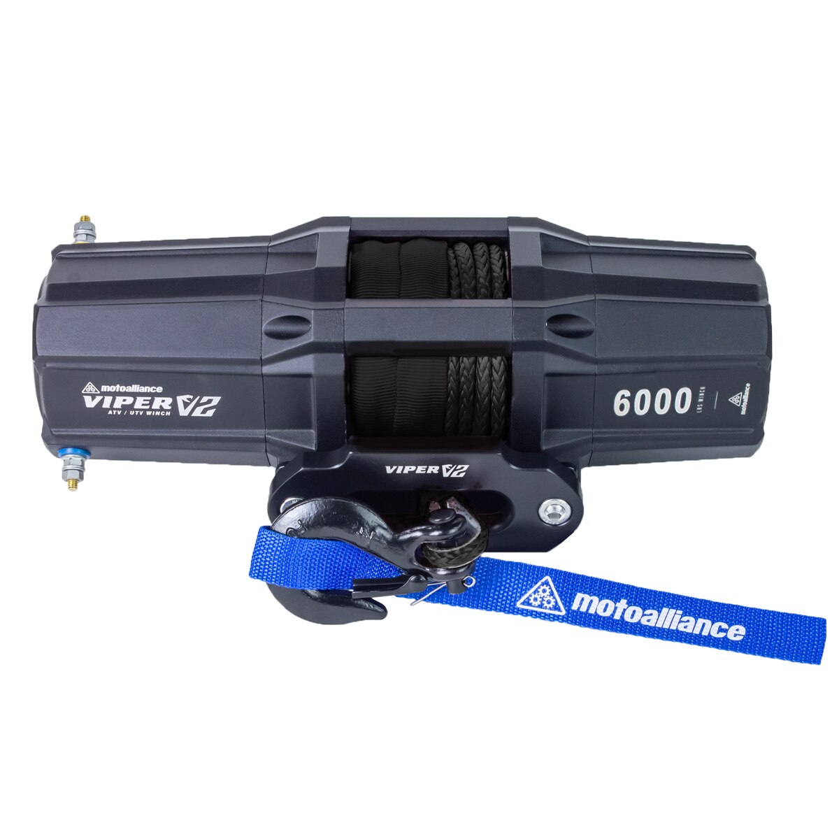 VIPER V2 6000 Standard Spool UTV Winch - 40ft BLACK Rope