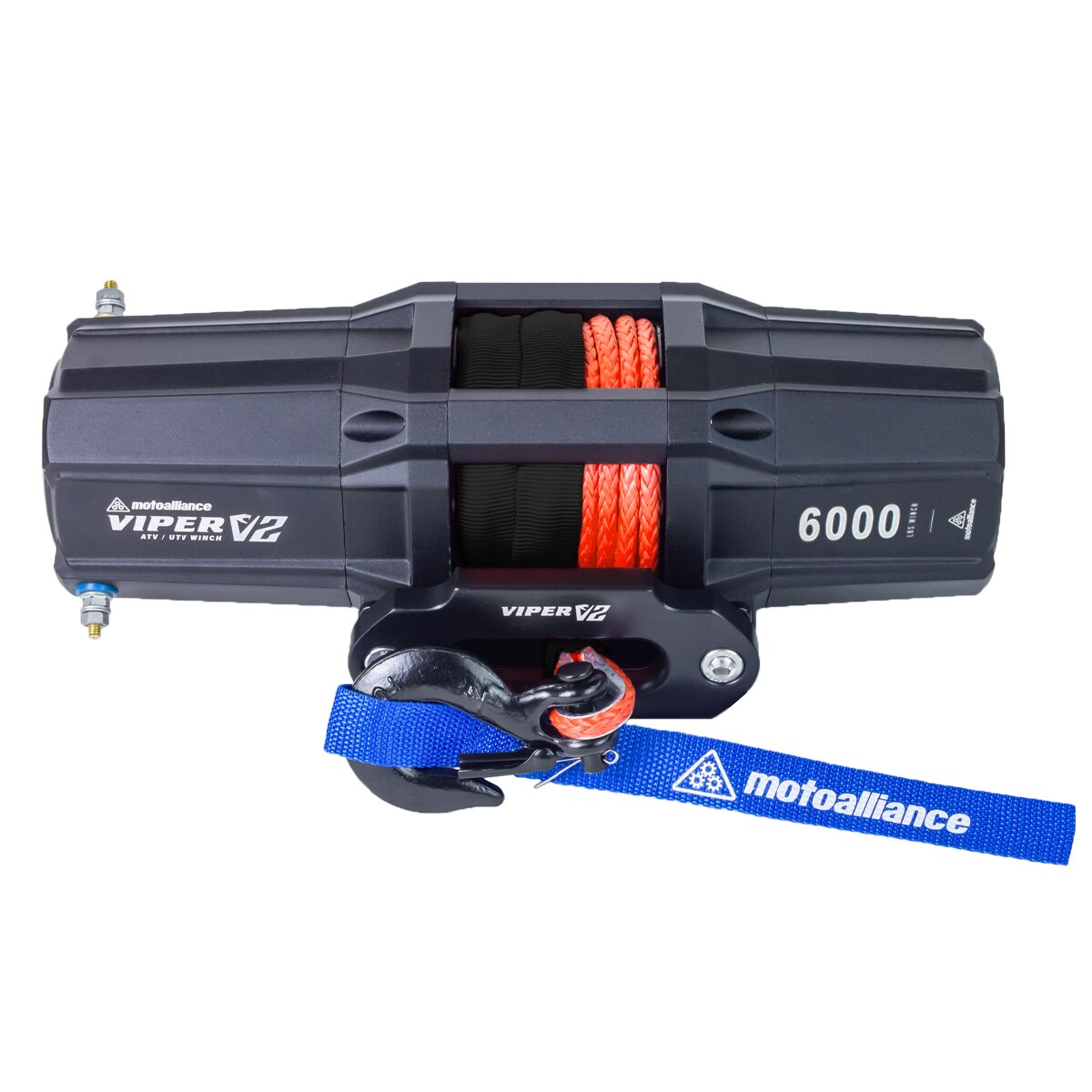 VIPER V2 6000 Standard Spool UTV Winch - 40ft ORANGE Rope
