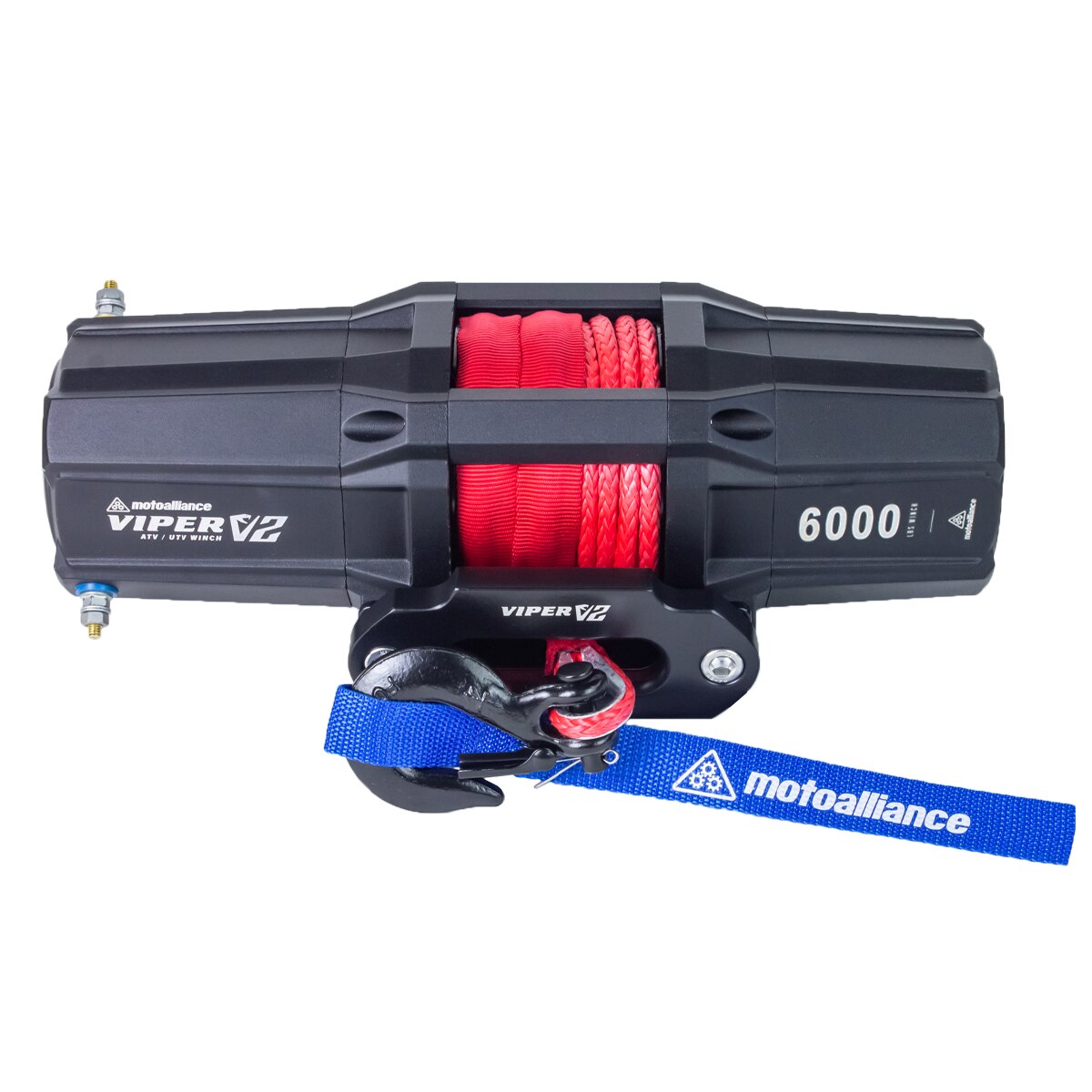 VIPER V2 6000 Standard Spool UTV Winch - 40ft RED Rope