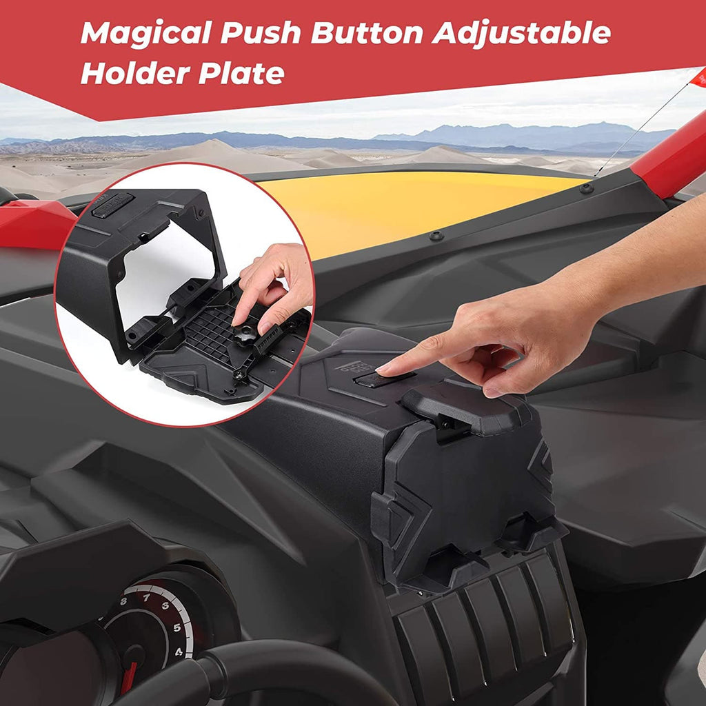Tablet Holder With Storage Box for Can Am Maverick X3/Max