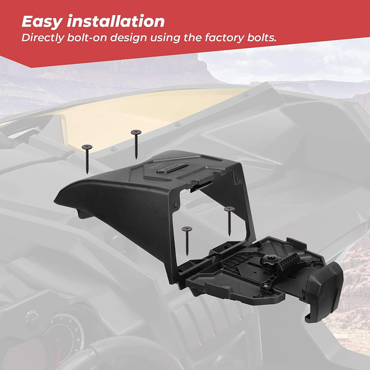 Tablet Holder With Storage Box for Can Am Maverick X3/Max