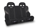 PRP Polaris RZR XCR Quick Release Rear Suspension Bench Seat Diamond Stich - Blk/Gray