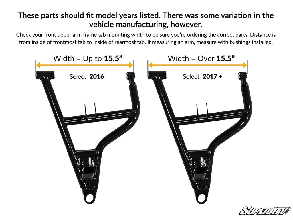 Polaris RZR S 1000 High Clearance Front A-Arms – fits Polaris RZR S4 1000 (view 4)