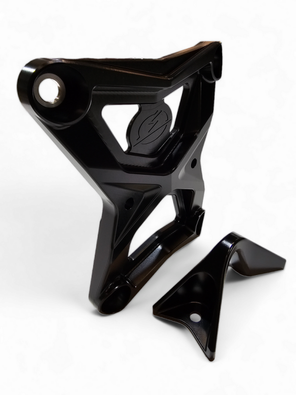 Elektric Offroad 2020-2024 Polaris RZR Pro XP Radius Rod Plate With Tow Hook Anodized Black