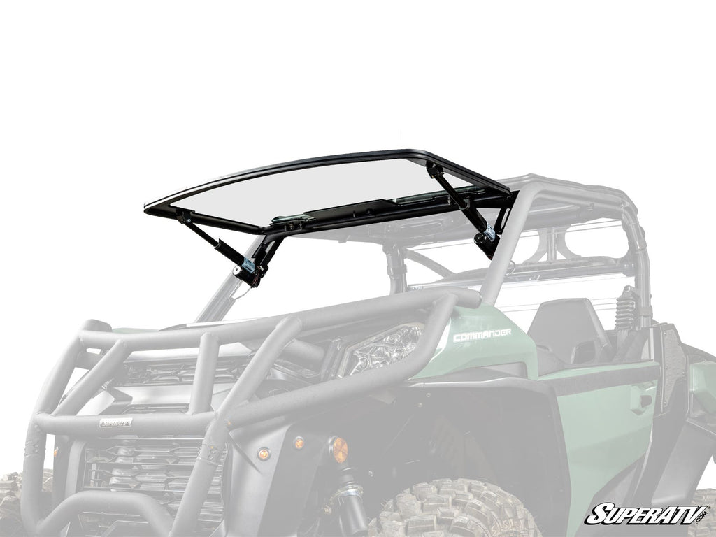 Can-Am Commander MaxDrive Power Flip Glass Windshield