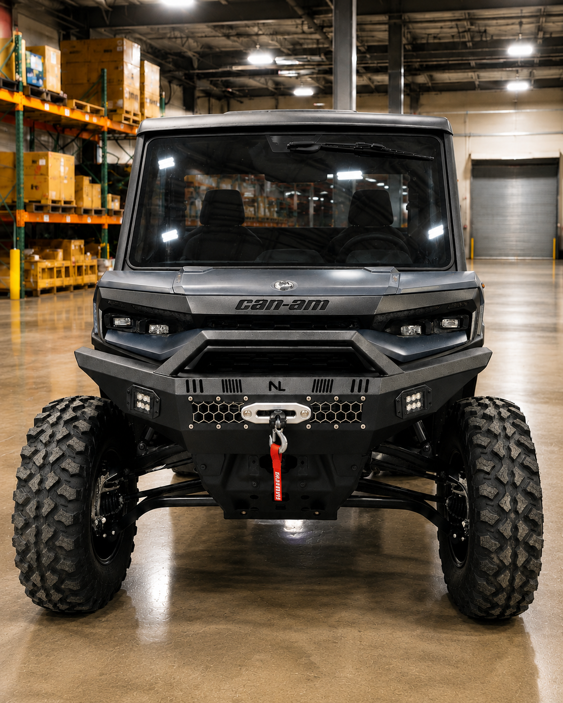 No Limit Front Winch Bumper with LED Lights - Can-Am Defender HD11 (2026+)