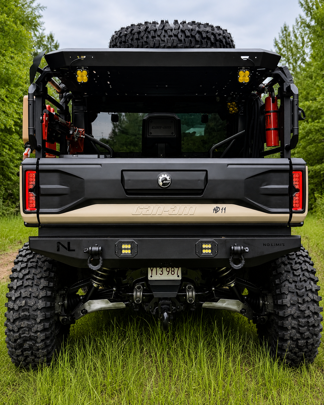 No Limit Rear Bumper with LED Lights & Camera Housing - Can-Am Defender HD11 (2026+)