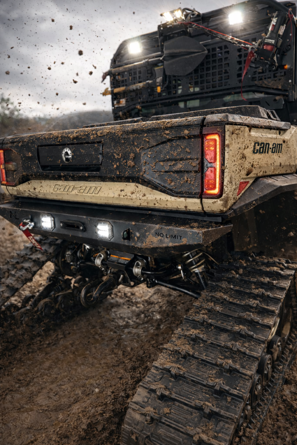 No Limit Rear Winch Bumper with LED Lights - Can-Am Defender HD11 (2026+)