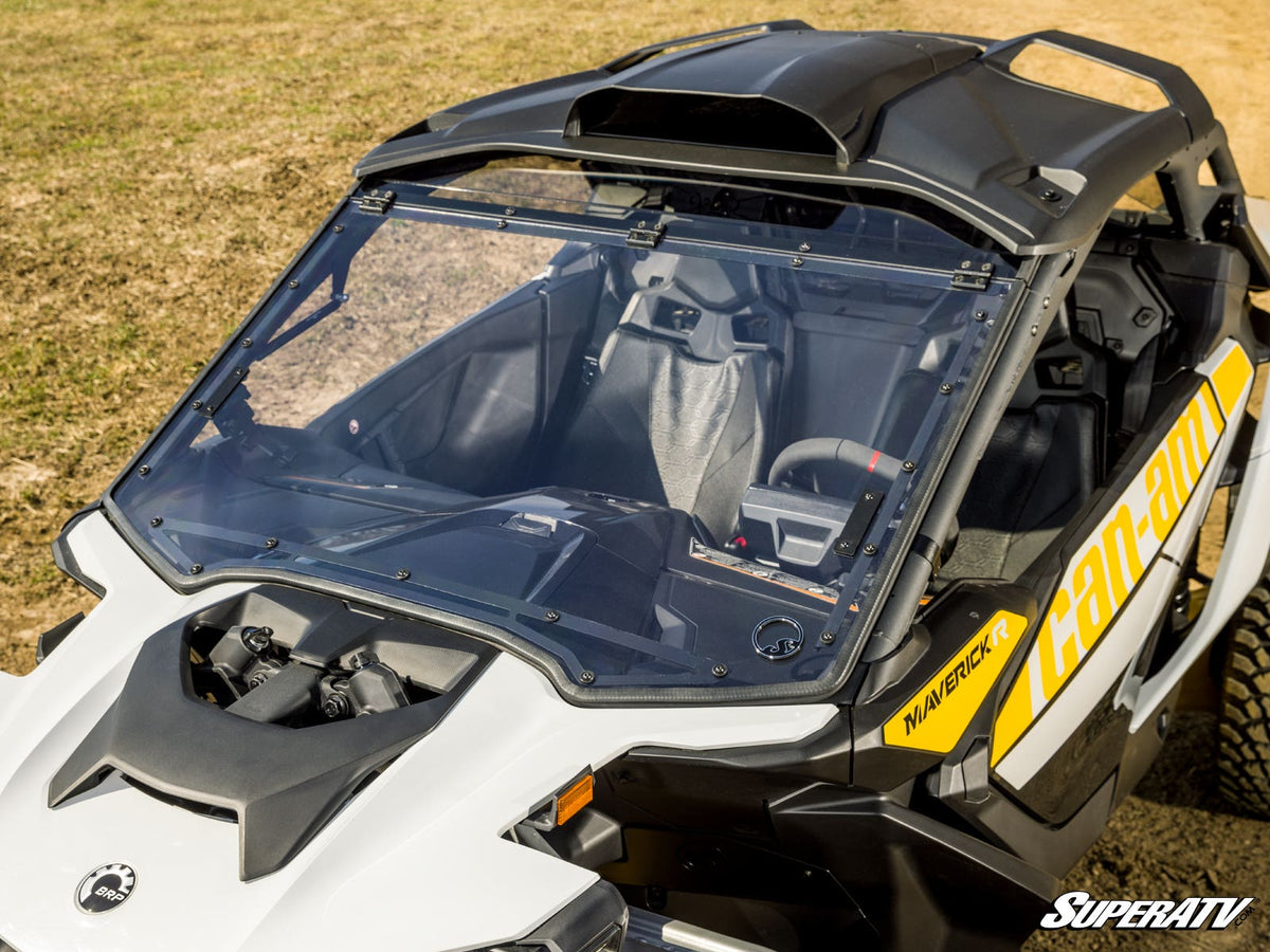 Can-Am Maverick R Scratch-Resistant Flip Windshield – fits Can-Am Maverick R MAX (view 4)