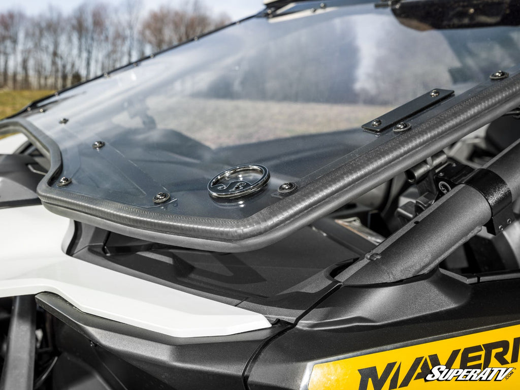 Can-Am Maverick R Scratch-Resistant Flip Windshield – fits Can-Am Maverick R 2-Seat (view 7)
