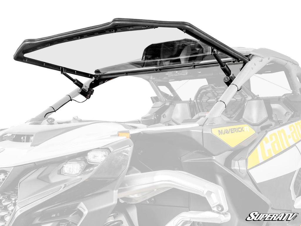 Can-Am Maverick R MaxDrive Power Flip Windshield – fits Can-Am Maverick R 2-Seat