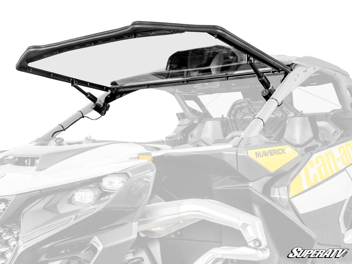 Can-Am Maverick R MaxDrive Power Flip Windshield – fits Can-Am Maverick R 2-Seat