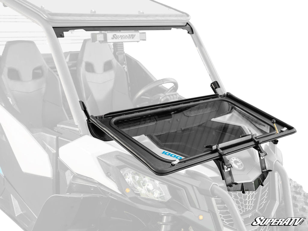 Can-Am Maverick Sport Flip Down Glass Windshield – fits Can-Am Maverick Sport 2-Seat