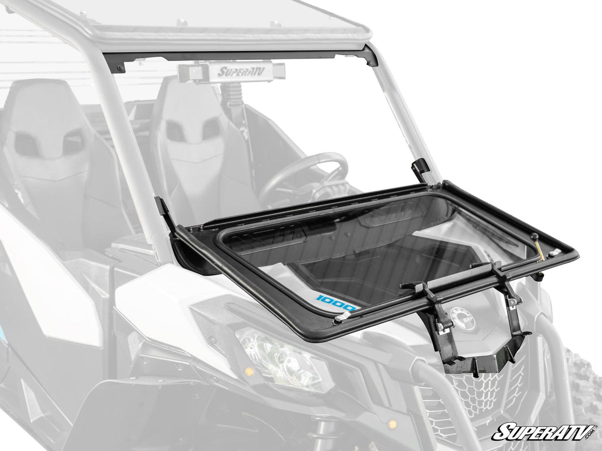 Can-Am Maverick Sport Flip Down Glass Windshield – fits Can-Am Maverick Sport 2-Seat