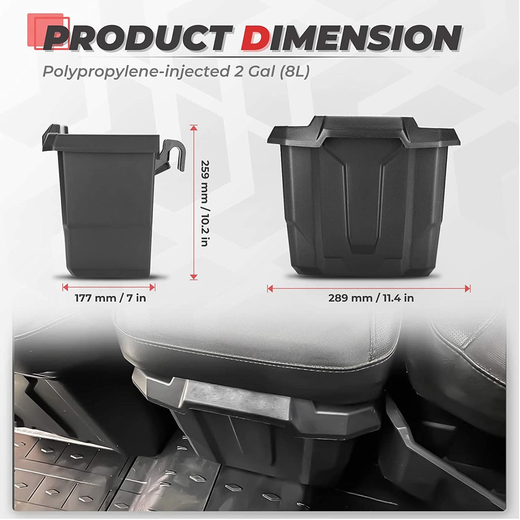 Center Underseat Storage Bin for Can Am Defender HD5|7|8|9|10